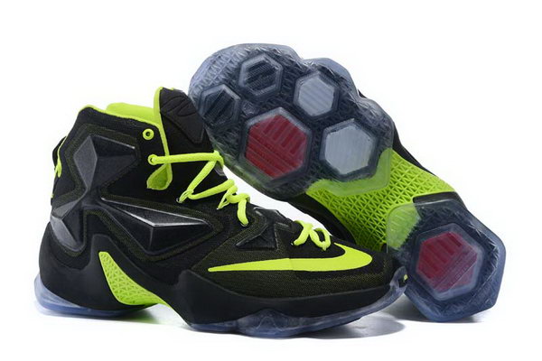 Cheap Lebron 13 Shoe Black Green Closeout